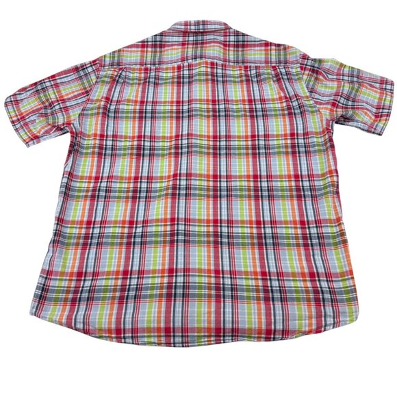 Viyella Mens XL Cotton Oxford Check Classic Fit Short Sleeve Button Up - Picture 2 of 7